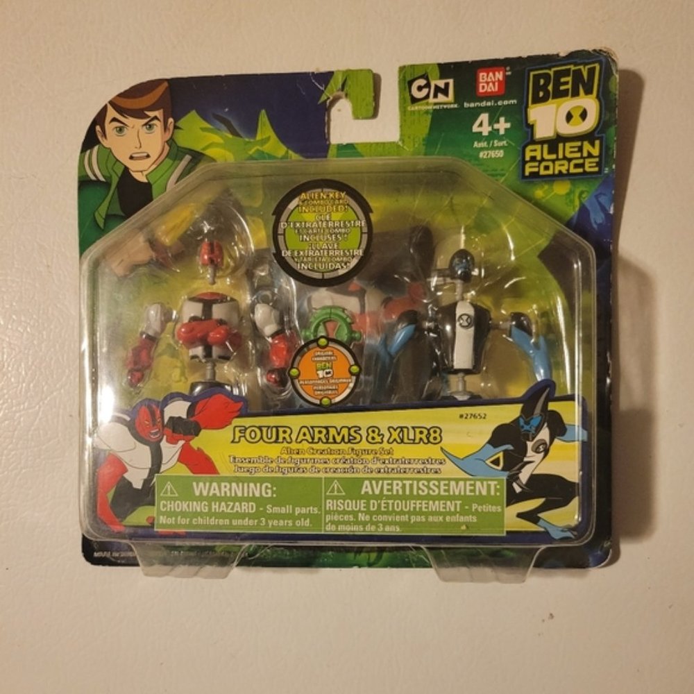 Ben 10  Alien Creation Chamber Four Arms & XLR8 Mini Figure 2-Pack NIB